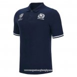 Maglia Polo Scozia Rugby 2023 Blu